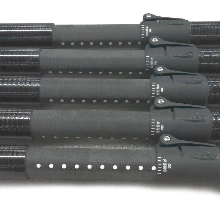 Omega Carbon Sea Touring Paddle - 4 Piece - Straight Carbon shaft - Nylon Leverlok